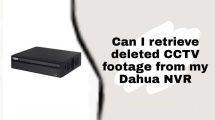 Can I retrieve deleted CCTV footage from my Dahua NVR