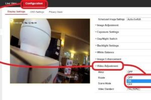 Adjusting Hikvision IP camera for narrow scenes